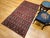 Vintage Moroccan Kilim Rug, Handwoven Wool & Cotton, Stripe Pattern, Red & Brown, 4x7 For Sale - Image 9 of 10