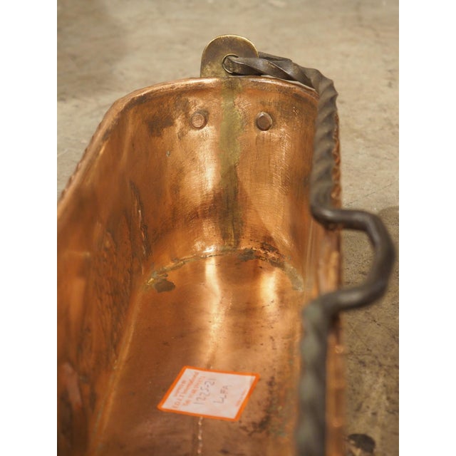 Circa 1900 Heraldic French Polished Copper Fish Poacher With Dolphin Motifs For Sale - Image 10 of 13