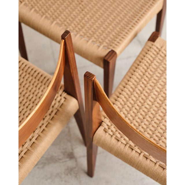 Pia Dining Chairs in Walnut and Teak by Poul Cadovius, Denmark, 1950s, Set of 12 For Sale - Image 17 of 18
