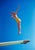 Reach For The Sky by Toni Frissell A Vogue fashion shoot featuring a model on a diving board, Florida, USA, 1944. (Photo...