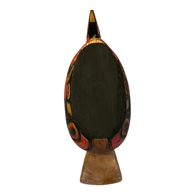 Early 21st Century Carved Triple-Faced Bird Bowl in the Northwest Style For Sale - Image 5 of 11