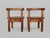 Brutalist Chairs in Wood, 1960s, Set of 2 For Sale - Image 9 of 10