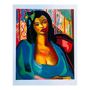 Di Cavalcanti Posthumous Limited Edition Serigraph – Abigail