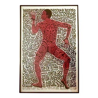 1980s Tony Shafrazi Gallery Keith Haring Exhibition Poster For Sale