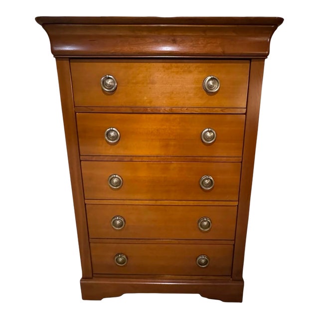 French Solid Wood Chest of Drawers — Made in France (Grange-Style / Likely Grange) For Sale