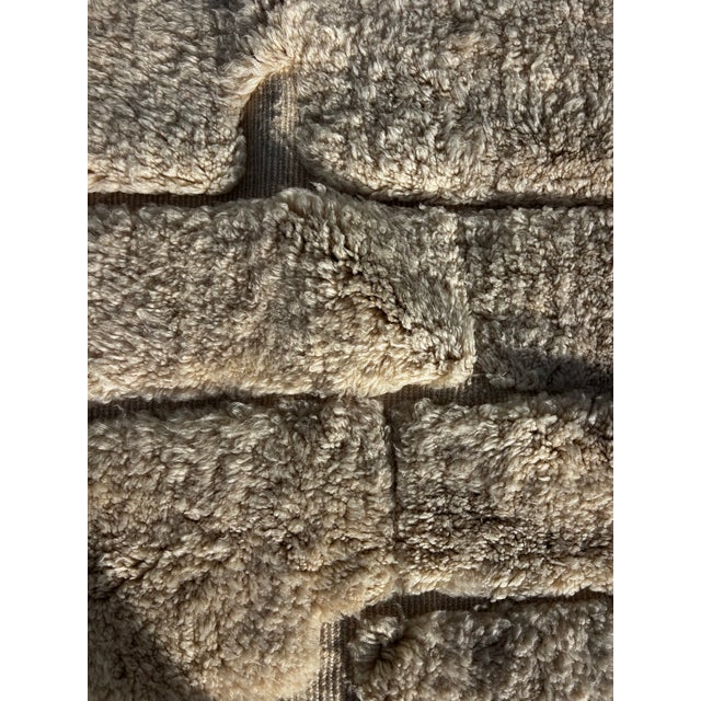 Bauhaus Large Moroccan Mrirt Beni Ouarain Wool Rug, 1990 For Sale - Image 3 of 12