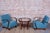Art Deco Lounge Chairs and Table in Oak and Walnut by Jindrich Halabala for Up Závody, 1940s, Set of 3 For Sale - Image 11 of 16