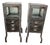 Pair of Restoration Hardware Pharmacy Apothecary Display Cabinets For Sale