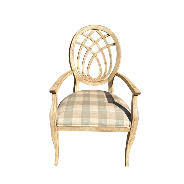 1990s Beechwood French Armchair For Sale In New York - Image 6 of 6