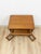 Wood MCM Transitional Nightstand With Iron Grate Doors Single Drawer Vintage Ornate For Sale - Image 7 of 10