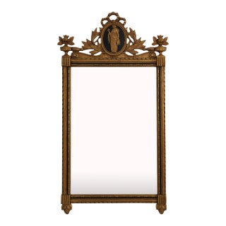 Friedman Brothers Neoclassical Gold Framed Mirror For Sale