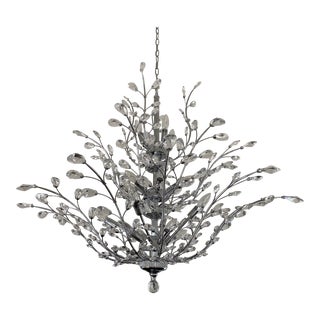 Contemporary Florale Crystal Chandelier For Sale