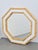 1960s Vintage Octagonal Wall Mirror in Bamboo, Italy, 1960s For Sale - Image 5 of 6
