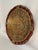 Large Mid 20th Century Red and Gold Round Italian Florentine Decorative Tray For Sale - Image 4 of 12
