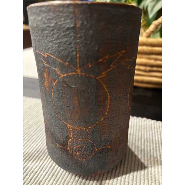 1970s Vintage Mid-Century Modern Studio Stoneware Pottery For Sale - Image 5 of 8