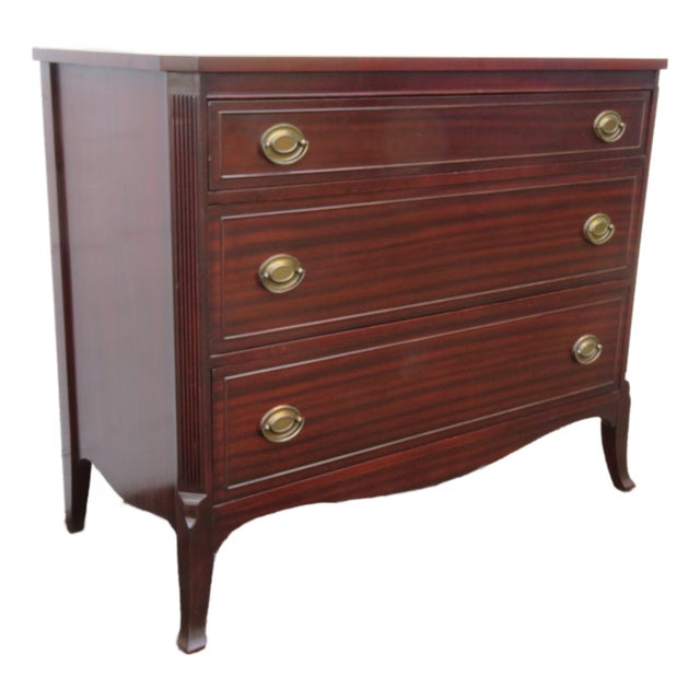 1940s Mahogany Low Dresser Bathroom Vanity 6258 For Sale