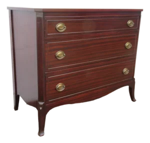 1940s Mahogany Low Dresser Bathroom Vanity 6258