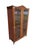 Antique Oak Glass Display Cabinet – Industrial Country Store Vitrine, Bookcase For Sale - Image 18 of 18