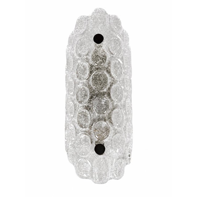 Ice Glass Wall Lamp from Fischer Leuchten, Germany, 1970s For Sale - Image 17 of 17