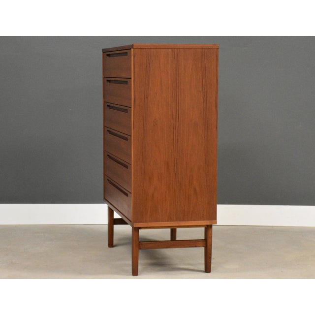 Mid-Century Modern 1960s Danish Modern Teak Tall Dresser by Torring Mobelfabrik For Sale - Image 3 of 11