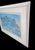 1990s 1990 Yamin Young Signed Limited Edition Serigraph Framed Blue Art Deco "Celadon Horses A" For Sale - Image 5 of 11