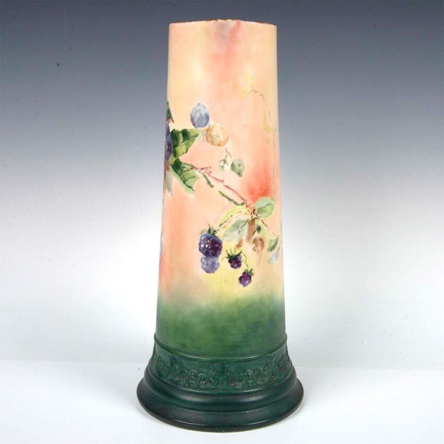 Belleek Pottery Ltd. American Belleek Porcelain Tall Tankard, Blackberry For Sale - Image 4 of 8