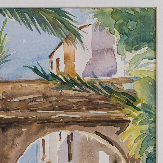 Vintage Watercolour Painting, Turkey, English School, Art, Picture, Fa Dolding For Sale - Image 6 of 9