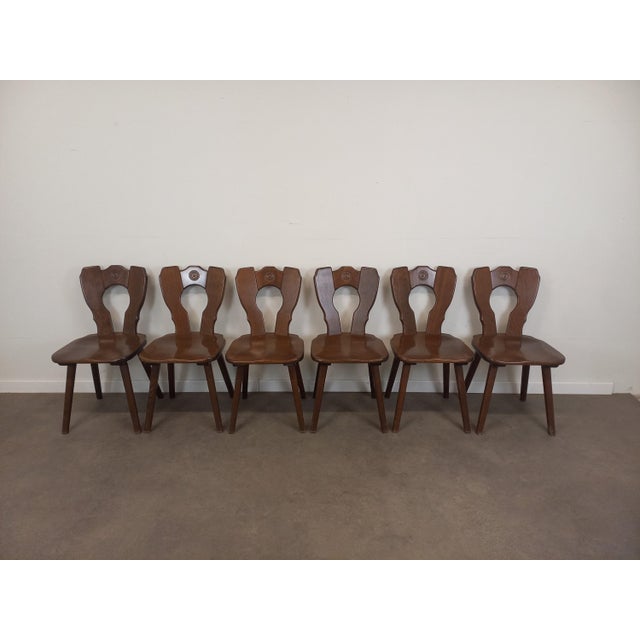 3 sets of 6 chairs are available.
