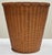 Vintage Woven Wicker Wastebasket For Sale - Image 9 of 11