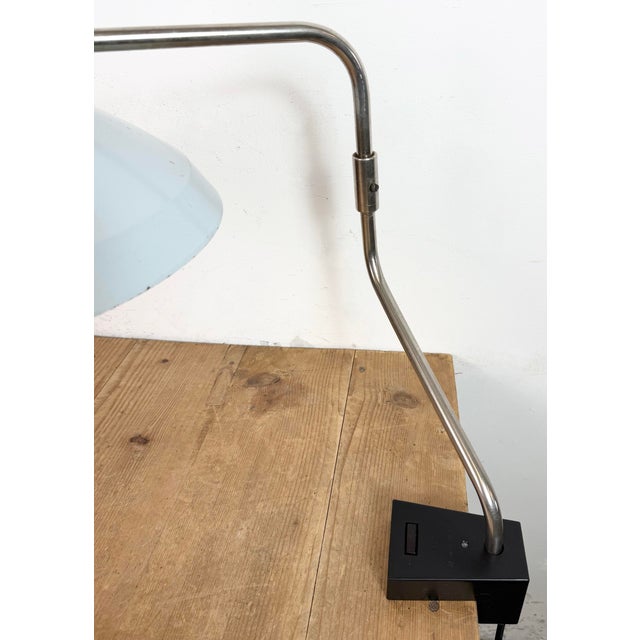 Industrial Industrial Grey Factory Office Desk Lamp from Elektrosvit, 1970s For Sale - Image 3 of 18