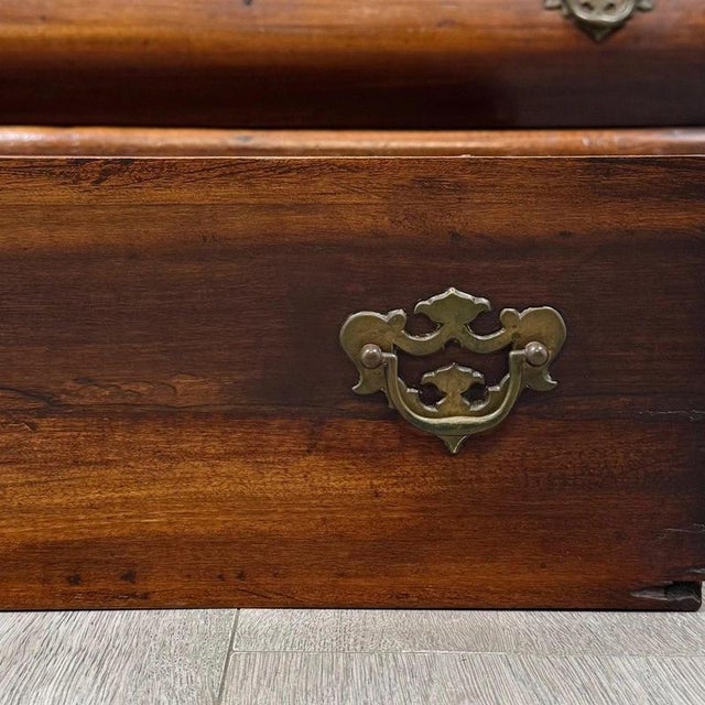 Antique Dutch Mahogany Bombe Chest of Drawers For Sale - Image 11 of 12