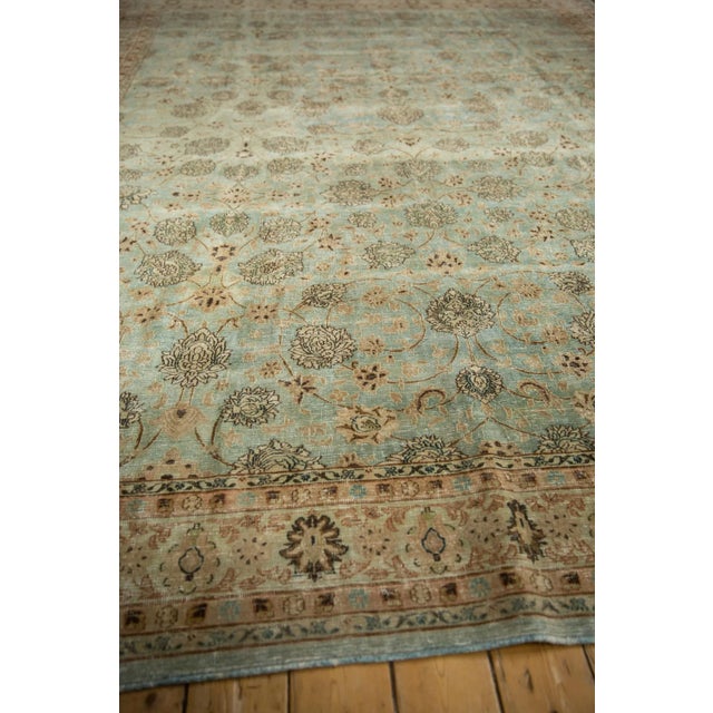 Vintage Distressed Meshed Carpet - 9'9" X 12'11" For Sale - Image 10 of 12