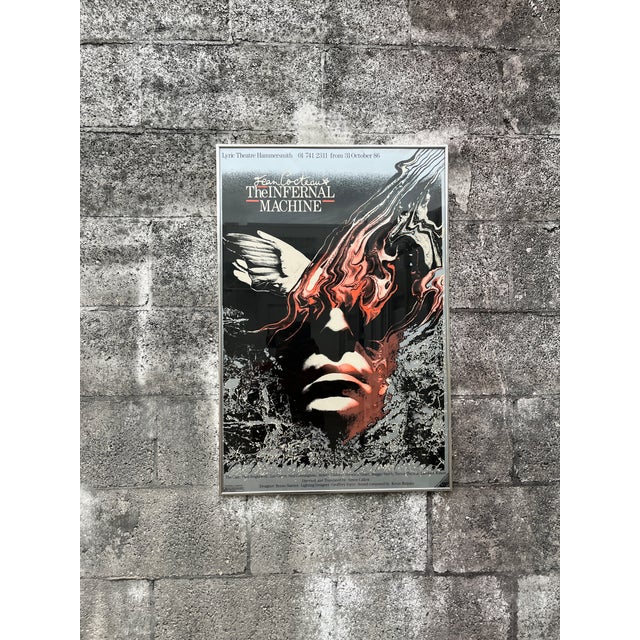 Vintage 1980s "The Infernal Machine" PLay Original Promotional Poster Authographed by Maggie Smith. For Sale - Image 15 of 15