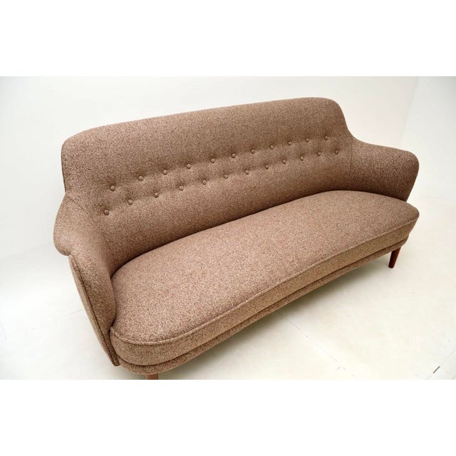 Vintage Swedish Samsas Sofa attributed to Carl Malmsten, 1960 For Sale - Image 6 of 8