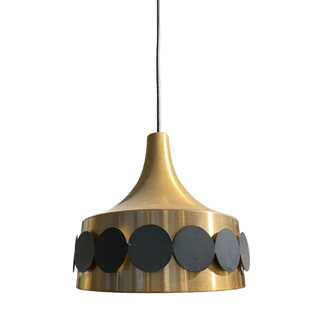 Metal Ceiling Lamp by Jo Hammerborg for Fog & Mørup, 1960s For Sale