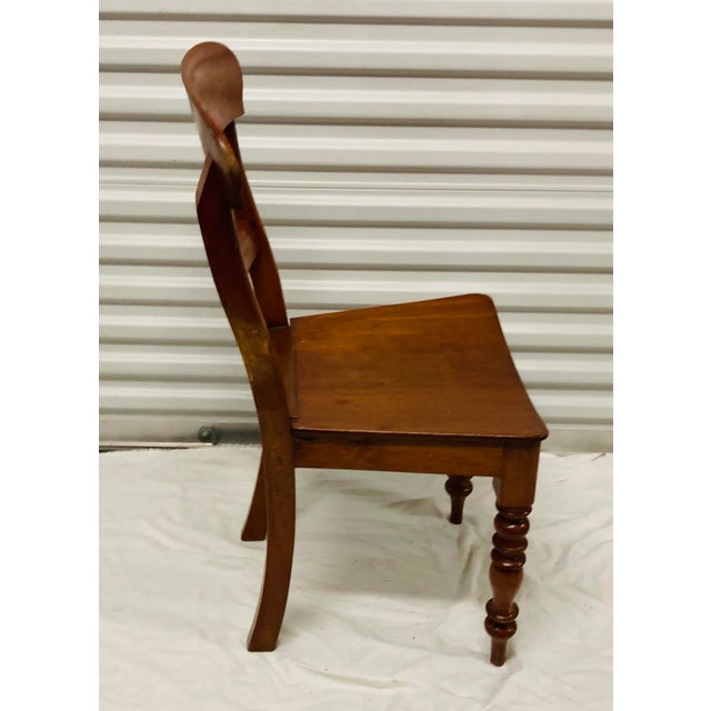 English Regency 19th Century Mahogany Side Chair Turned Legs For Sale - Image 11 of 12