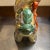 Vintage Multi-Color Porcelain Foo Dog Made in Hong Kong For Sale - Image 10 of 12
