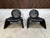 This rare pair of 'Calypso C35' lounge chairs, designed in 1979 by renowned Italian designer Vittorio Introini and...