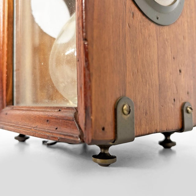 Antique Italian Victorian Wood and Glass Hourglass, 1850s For Sale - Image 10 of 16