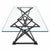 Formations Dual Iron Pedestal Base Glass Dining Table For Sale - Image 16 of 16