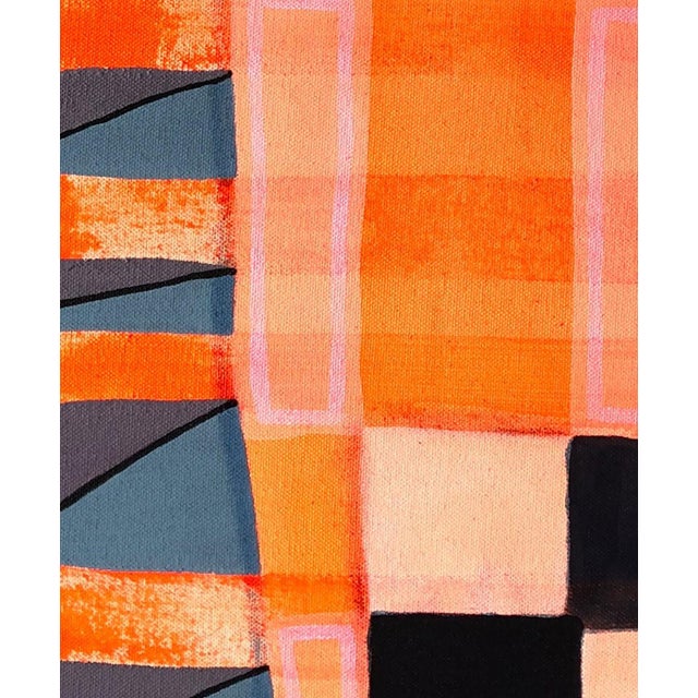 Orange Max Manning “Untitled (CVS166)” Contemporary Orange and Pink Geometric Abstract Painting, 2020 For Sale - Image 8 of 8