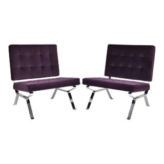 Pair of Italian Midcentury Dione Gastone Rinaldi Lounge Chairs, 1950s For Sale