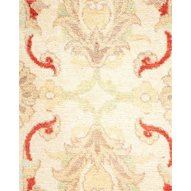 Contemporary Vintage Traditional Hand Knotted Wool Area Rug, Ivory - 6'0" X 9'3" For Sale - Image 3 of 9