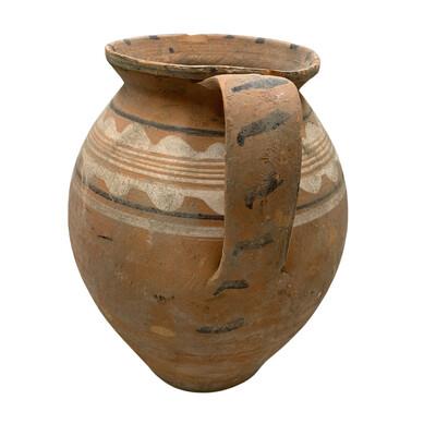 This antique one-handle terra cotta vessel from Hungary is a wonderful addition to any Farmhouse decor. The rustic pottery...