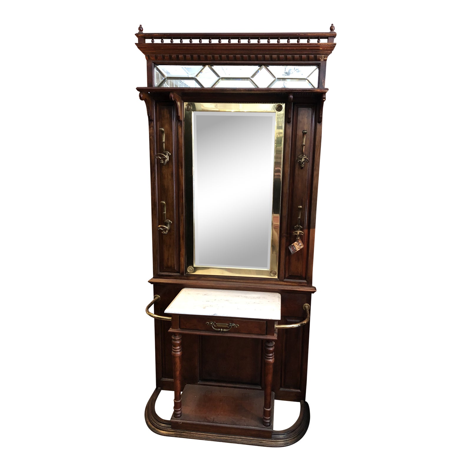 Vintage Pulaski Hall Tree Chairish