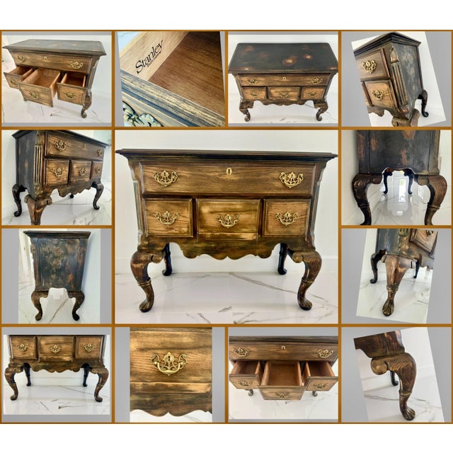 Bring timeless elegance into your home with this beautifully refinished Queen Anne-style lowboy chest of drawers....