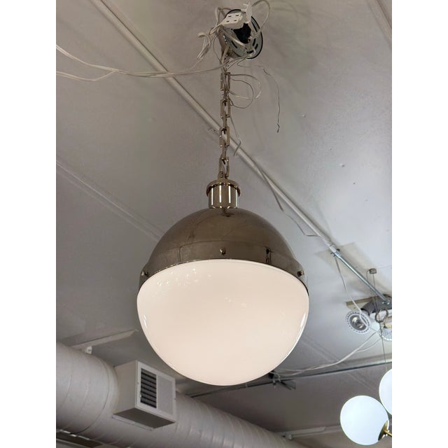 Design Plus Gallery presents the Hicks Globe Pendant Light by Thomas O'Brien for Visual Comfort. This pendant showcases a...