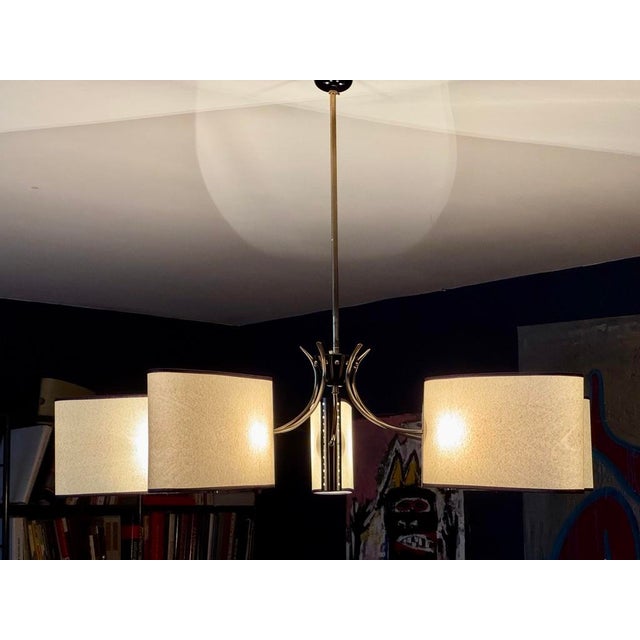 1950s Chandelier from Maison Lunel, France, 1950 For Sale - Image 5 of 7