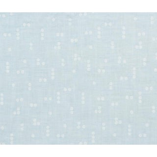 Sample - Schumacher X Caroline Z Hurley Great Rock Sheer Fabric in Sky For Sale