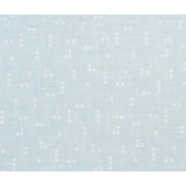 Sample - Schumacher X Caroline Z Hurley Great Rock Sheer Fabric in Sky For Sale